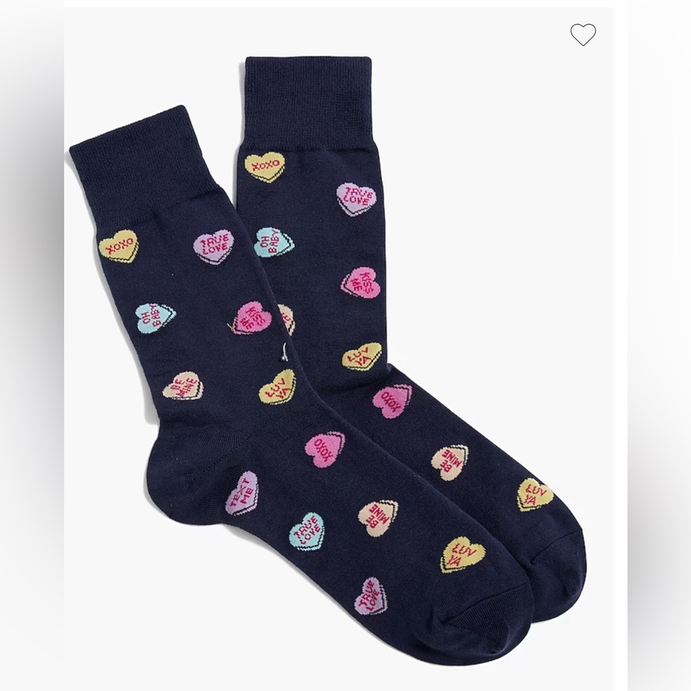 Jcrew Factory Candy heart socks